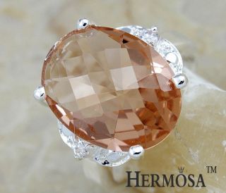 Hermosa Elegant Lady Party Jewelry Glare Oval Diamond Cut Sterling