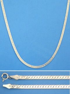 Sterling Silver 16 Herringbone 3 6mm Chain Necklace New Solid Italy