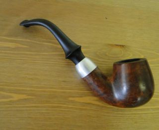 Vintage Sherlock Holmes Style Imported Briar   Smoking Pipe