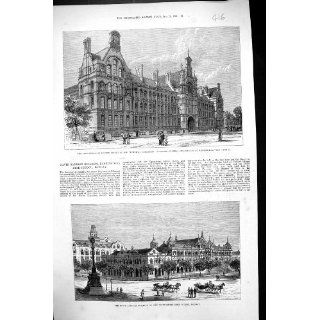 Antique Print of 1881 City Guilds Institute Technical