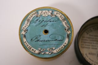 Henry Lioret Phonograph Cylinder Edison Pathe