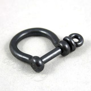 Plating Metal D Ring Bow Shackle Hook for Bracelet