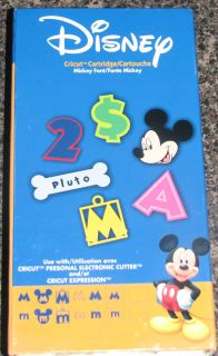 Cricut Mickey Font Cartridge Disney not Linked Retired