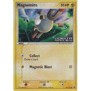 Pokemon EX Delta Species Holofoil Card  Magnemite 50HP #74