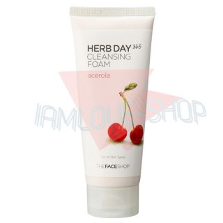 The FACE Shop] Herb Day 365 Cleansing Foam 6 Types Pick One Cleanser
