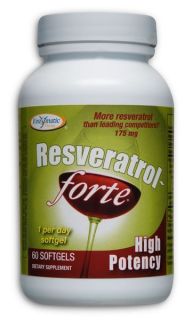 Resveratrol Forte by Enzymatic Therapy Inc 60 Softgel