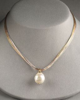  135 00 majorica white pearl necklace $ 135 00 18 karat yellow gold