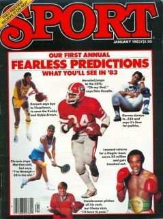 1983 Sport Magazine Georgia Herschel Walker Elway