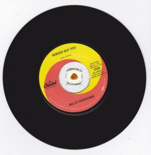  Northern Soul Beach 45 WILLIE HIGHTOWER Nobody But You CAPITOL 2226