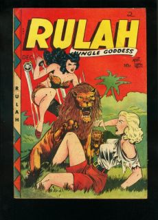 Rulah 21 1948 Lion Attack Headlight Cover Jack Kamen A