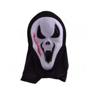 Halloween Scream Scary Movie Ghost Face Mask with Head