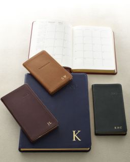 Graphic Image Leather Bound Desk Diary, Address Book, Dated Notebook