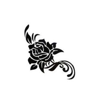 Black Totem Black Rose Limited Edition Tattoo Stickers