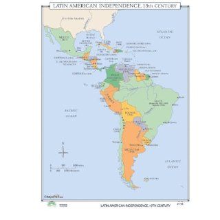 Universal Map World History Wall Maps   Latin American