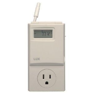Lux Heat Cool Programmable Outlet Thermostat Space Heater Portable AC