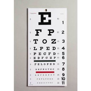 Snellen Eye Chart   Model 8502   Each Health & Personal