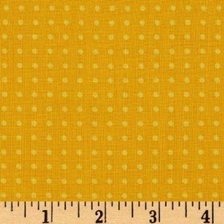 44 Wide Juicy Blossoms Dots Yellow Fabric By The Yard