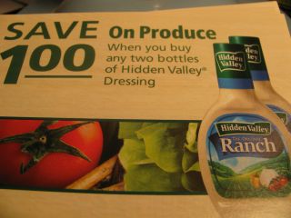 Hidden Valley Salad Dressing Produce 1 00 off buy 2 6 30 13 Double