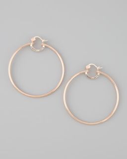 Y1EBN Simone I. Smith Rose Gold Everlasting Hoop Earrings, Extra Large