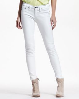 T5Q2R rag & bone/JEAN The Hyde Leather Front Skinny Jeans, Bright