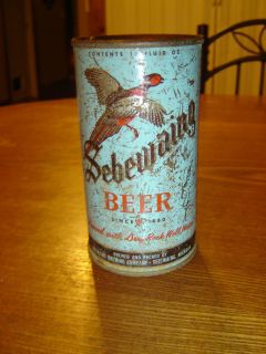 Sebewaing Michigan Empty Flat Top Beer Can