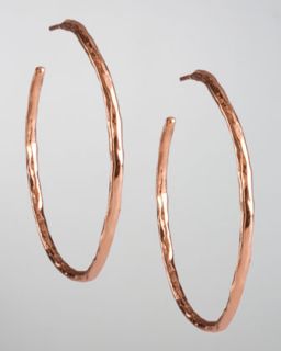 ippolita rose hammered hoop earrings $ 250
