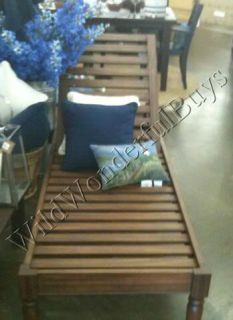 Pottery Barn Chesapeake Chaise Outdoor Lounge Chair