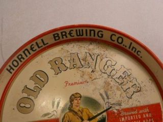  Collectible Hornell Brewing Co Old Ranger Beer Tray Hornell NY
