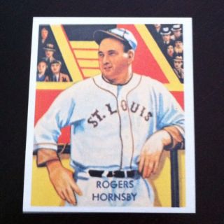 ROGERS HORNSBY 1935 NATIONAL CHICLE/DIAMOND STARS REPRINT ST. LOUIS