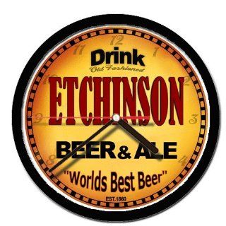 ETCHINSON beer and ale cerveza wall clock 