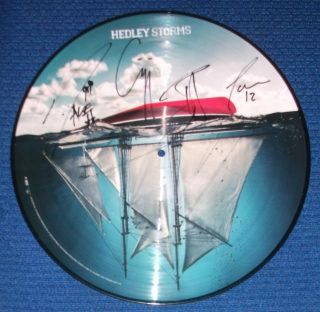 Hedley Signed Storms Vinyl Record Proof LP Album Autograph