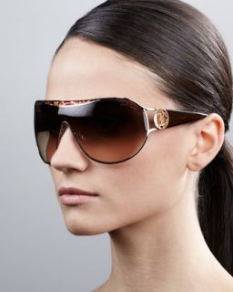  in havana $ 290 00 roberto cavalli metal framed shield sunglasses