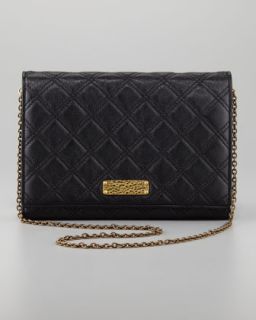 All in One Quilted Clutch Bag, Black