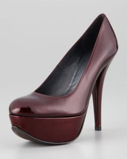  pump available in fire qusar $ 385 00 stuart weitzman saucy patent