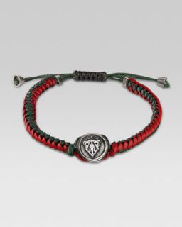 gucci woven crest bracelet $ 330