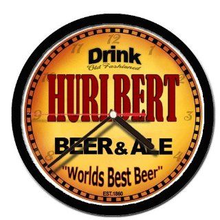 HURLBERT beer and ale cerveza wall clock 