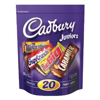 20  Cadbury Junior Size Assorted Candy Bars, Wunderbar, Chispy Crunch