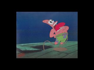Scaredy Pants 1999 Spongebob Hand Painted Production Cel Cell