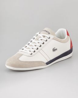 White Leather Sneaker    White Leather Athletic Shoe