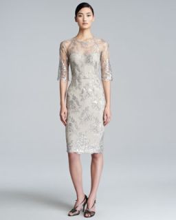 Sheer Lace Dress  Neiman Marcus