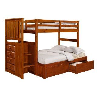 Mission Stairway Bunk Bed with T/F Extension Kit and Under