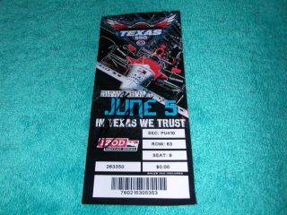 Helio Castroneves 3 Autographed Signed TMS Race Ticket Texas Motor