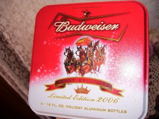 Budweiser Holiday Tin Limited Edition 2006