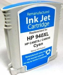 HP 940 XL Cyan Ink Cartridge for Officejet Pro 8500 8500a 8000