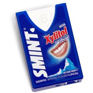 Smint Cool Mints with Xylitol, 40 Count Mints Dispensers (Pack of 12