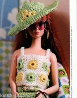 Crochet Pattern 11 1 2 Fashion Barbie Doll Clothes
