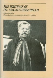 The writings of Dr. Magnus Hirschfeld A bibliography (Canadian Gay