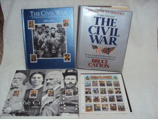 Civil War Commemorative Stamps Picture History Book