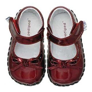 Pediped Baby Girl Shoes   Isabella in Red Patent (Size=M