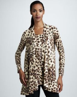 Neiman Marcus Sequined Leopard Print Twinset & Pants Set   Neiman